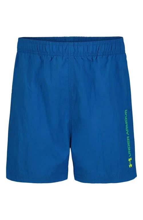 Under Armour Photon Blue Crinkle Solid Performance Athletic Short