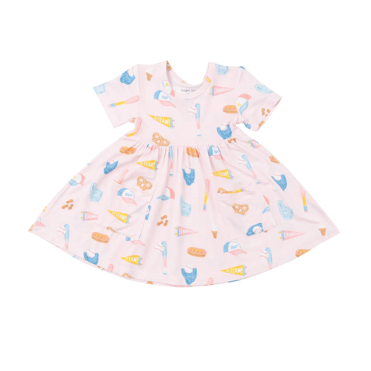 Angel Dear Pink Baseball Twirl Dress