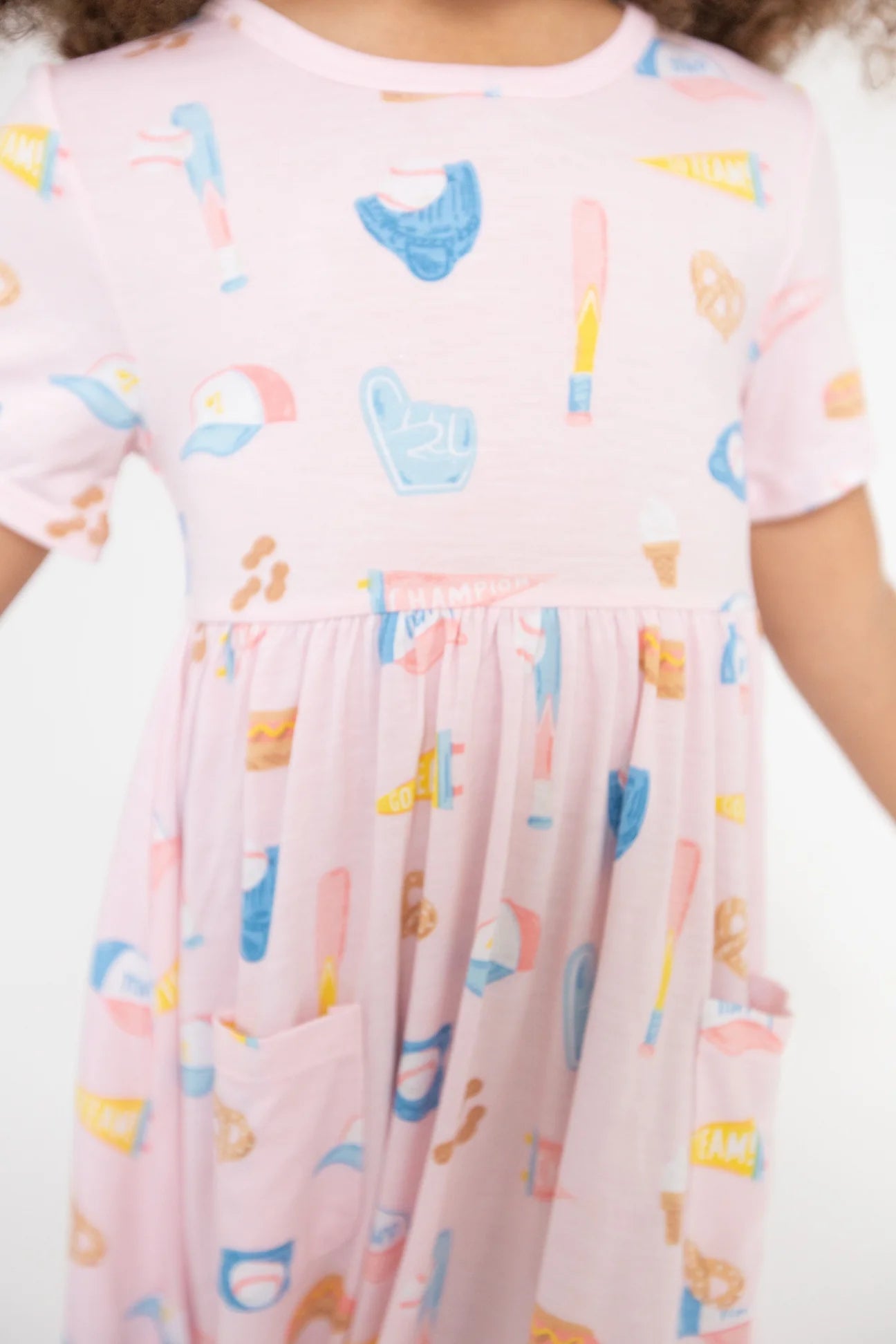 Angel Dear Pink Baseball Twirl Dress