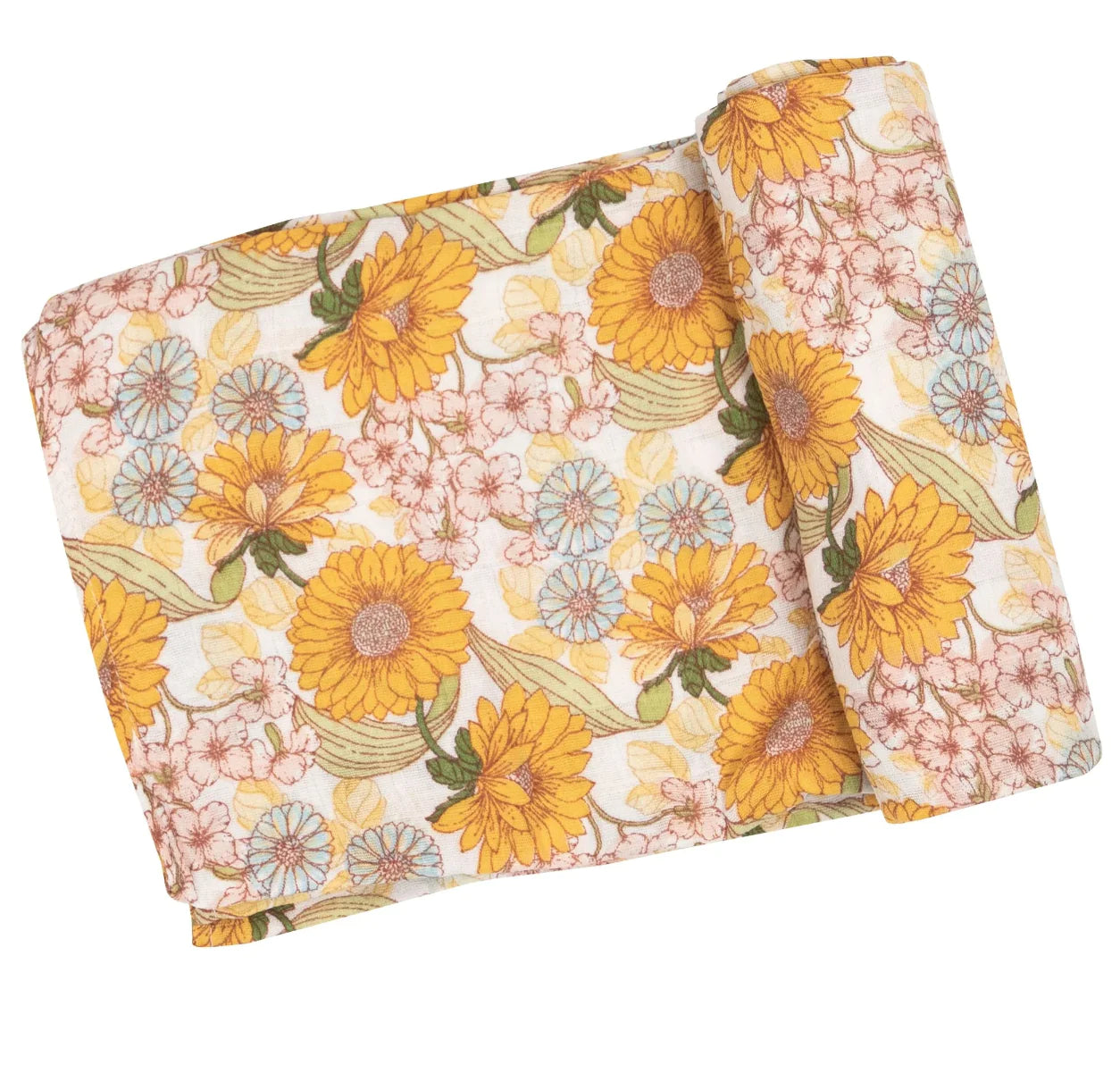 Angel Dear Sunflower child Floral Swaddle Blanket