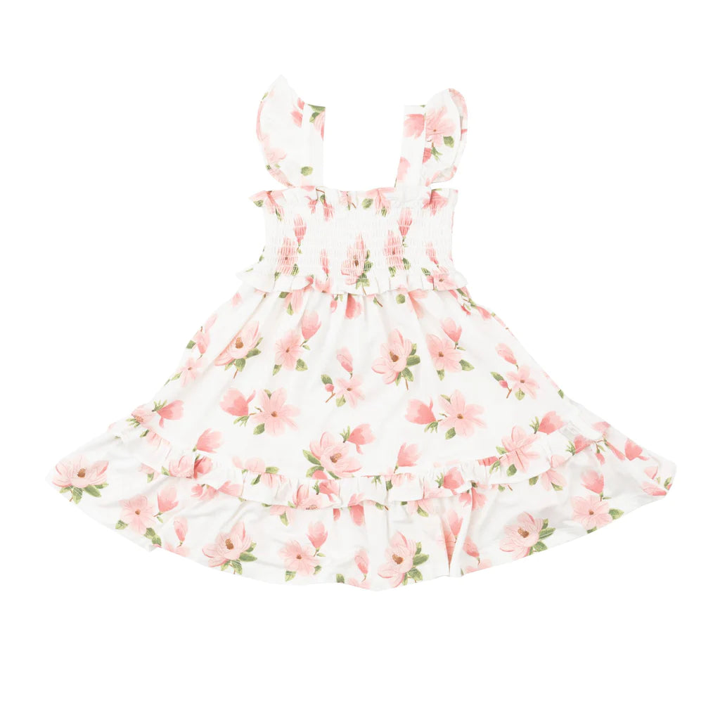 Angel Dear Sweet Magnolias Smocked Ruffle Tiered Sundress