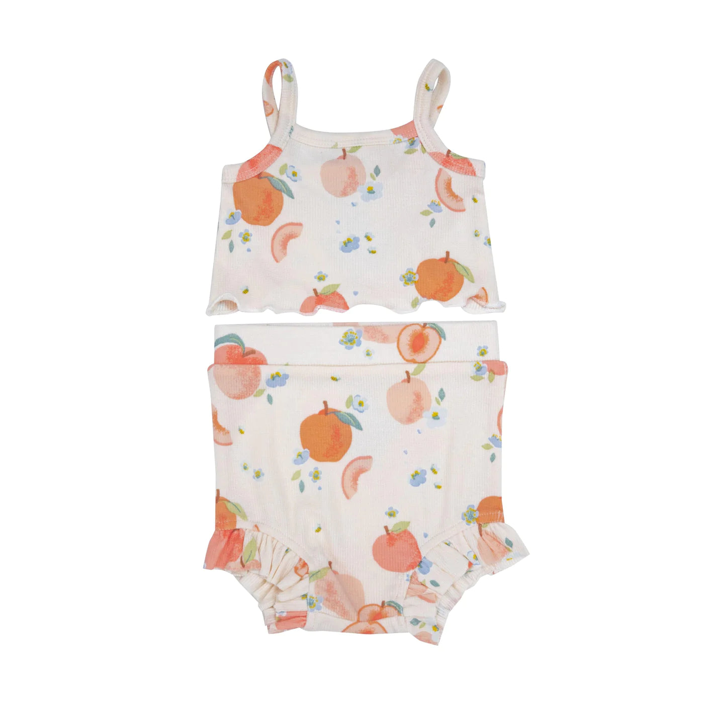 Angel Dear Spring Peaches Tank Top & High Waisted Short
