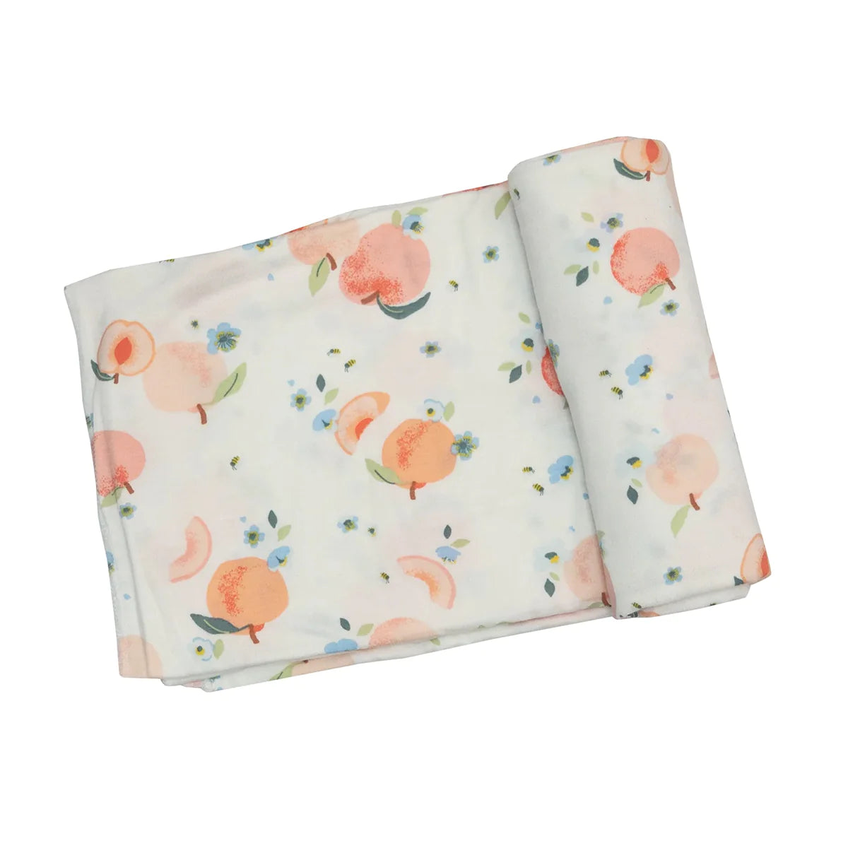 Angel Dear Spring Peaches Swaddle Blanket