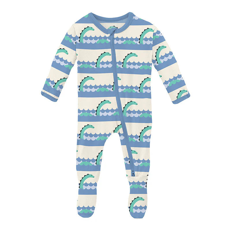 Kickee Natural Sea Monster Footie