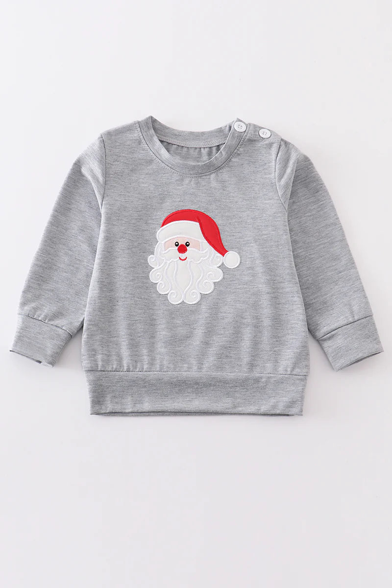 Gray Santa Pullover