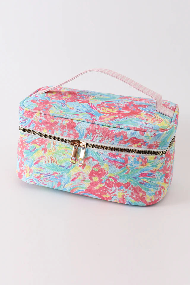 Lily Floral Make Up Bag