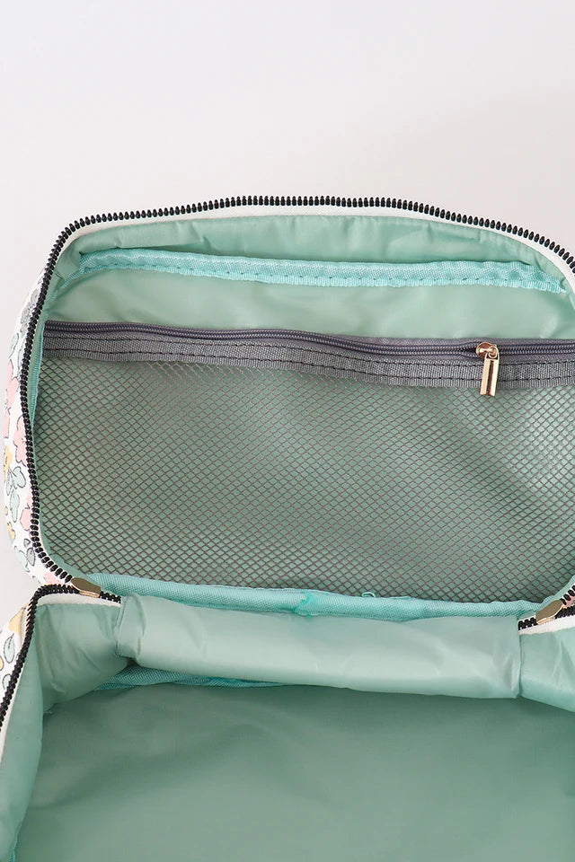 Lily Floral Make Up Bag