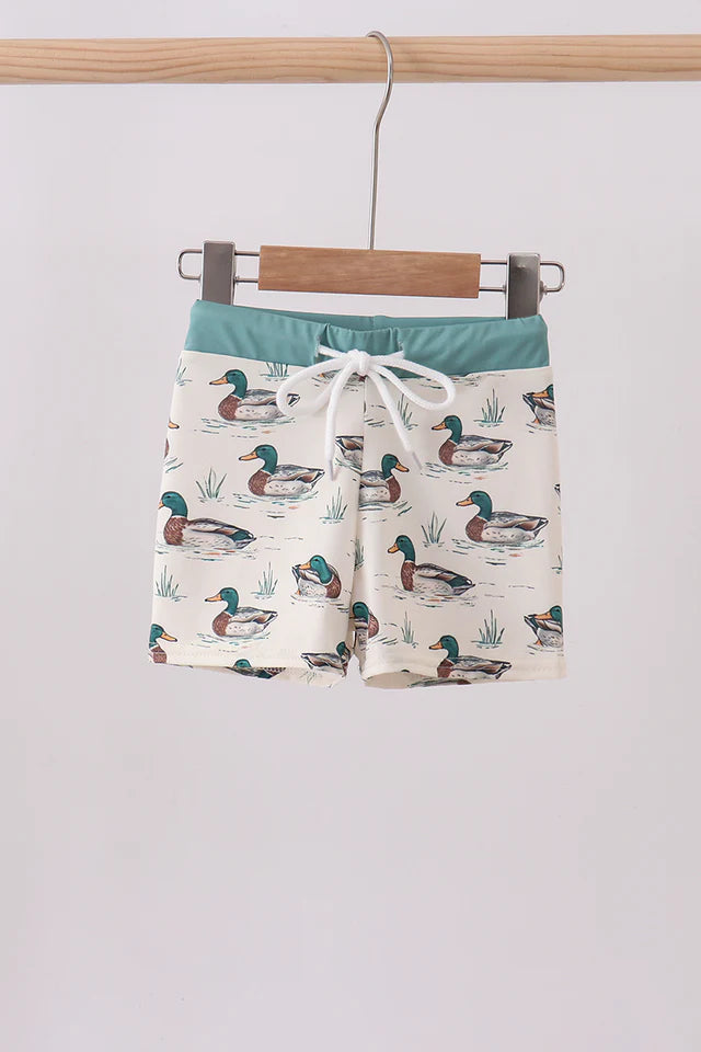 Sage Duck Swim Trunks