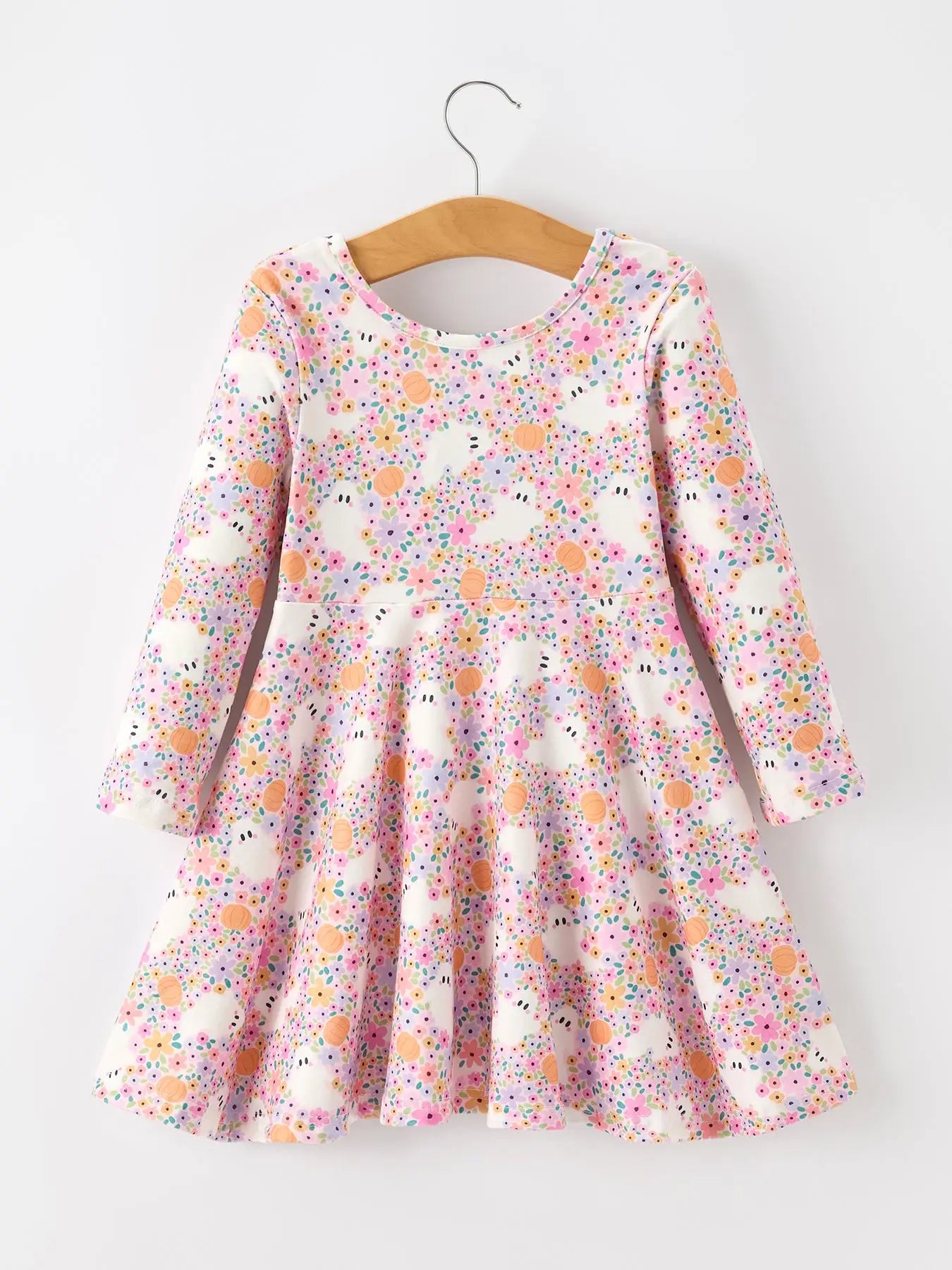 Floral Ghost Twirl Dress