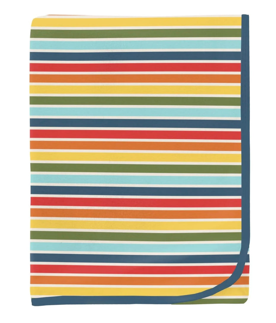 Kickee Pants Groovy Stripe Swaddling Blanket