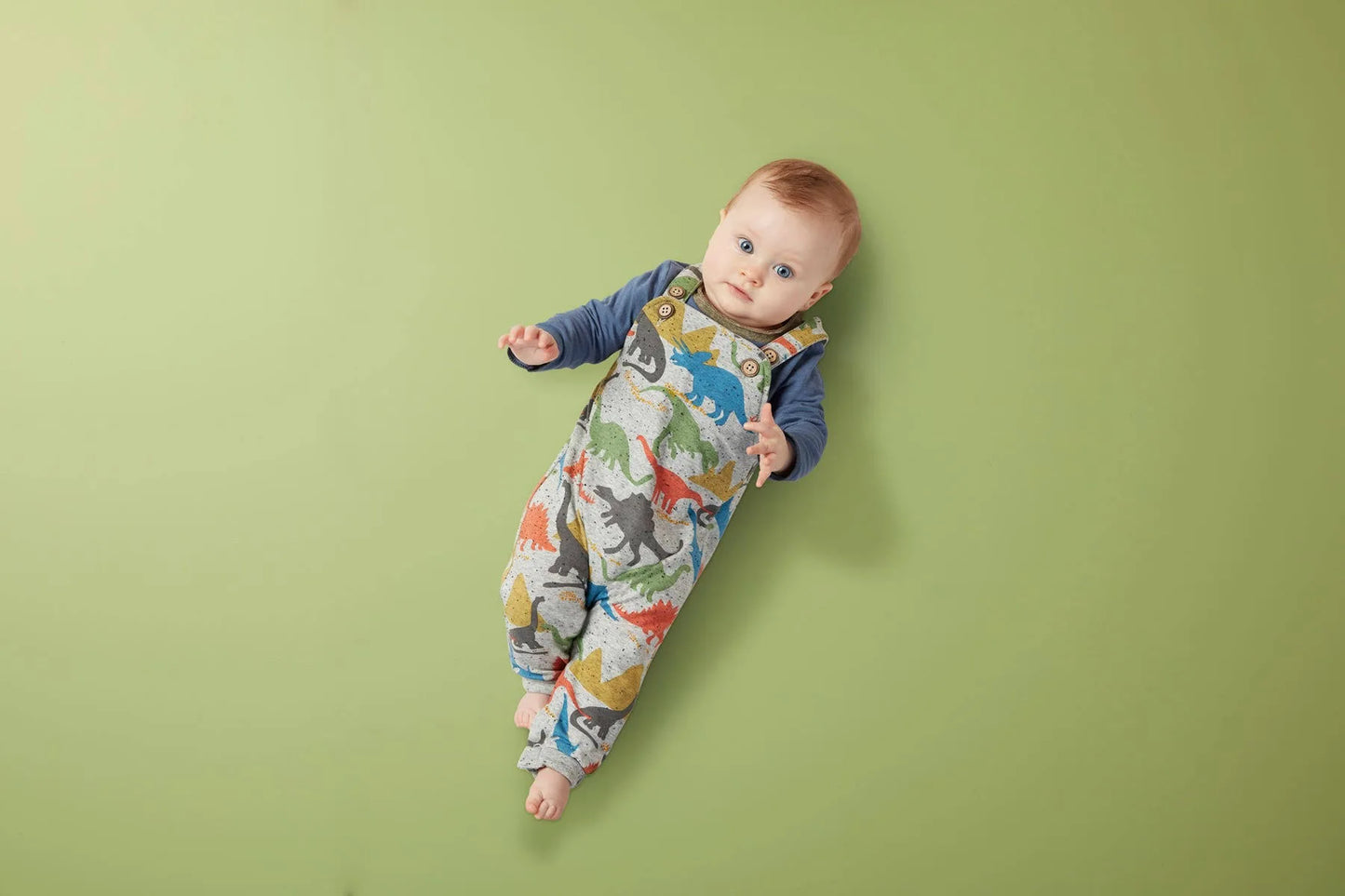 Mudpie Dino Overall Set