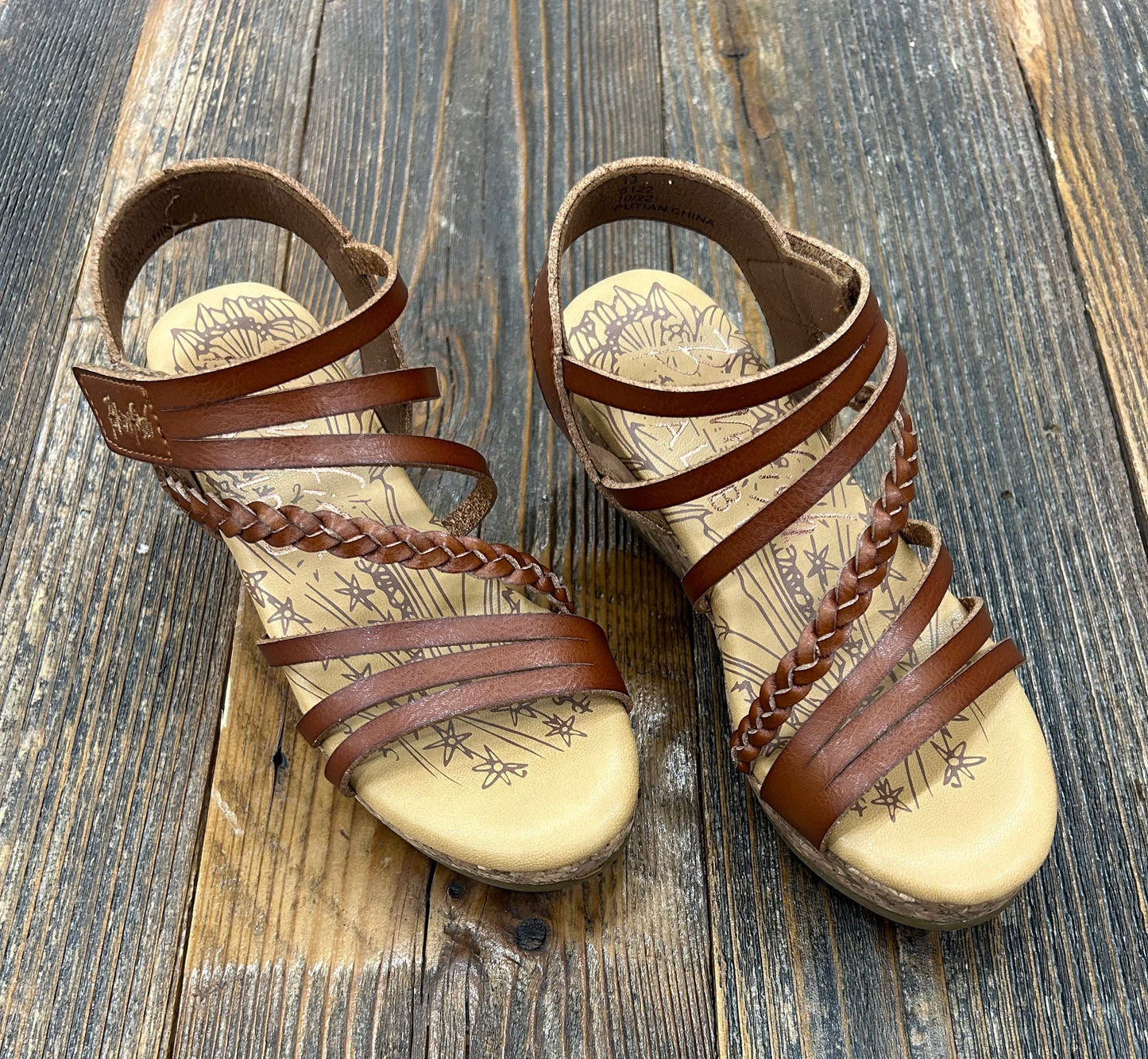 Blowfish Scotch Dyecut Liddie Wedge Sandal