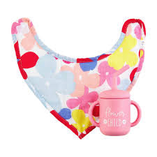 Mudpie Muslin Bib & Silicone Cup Sets