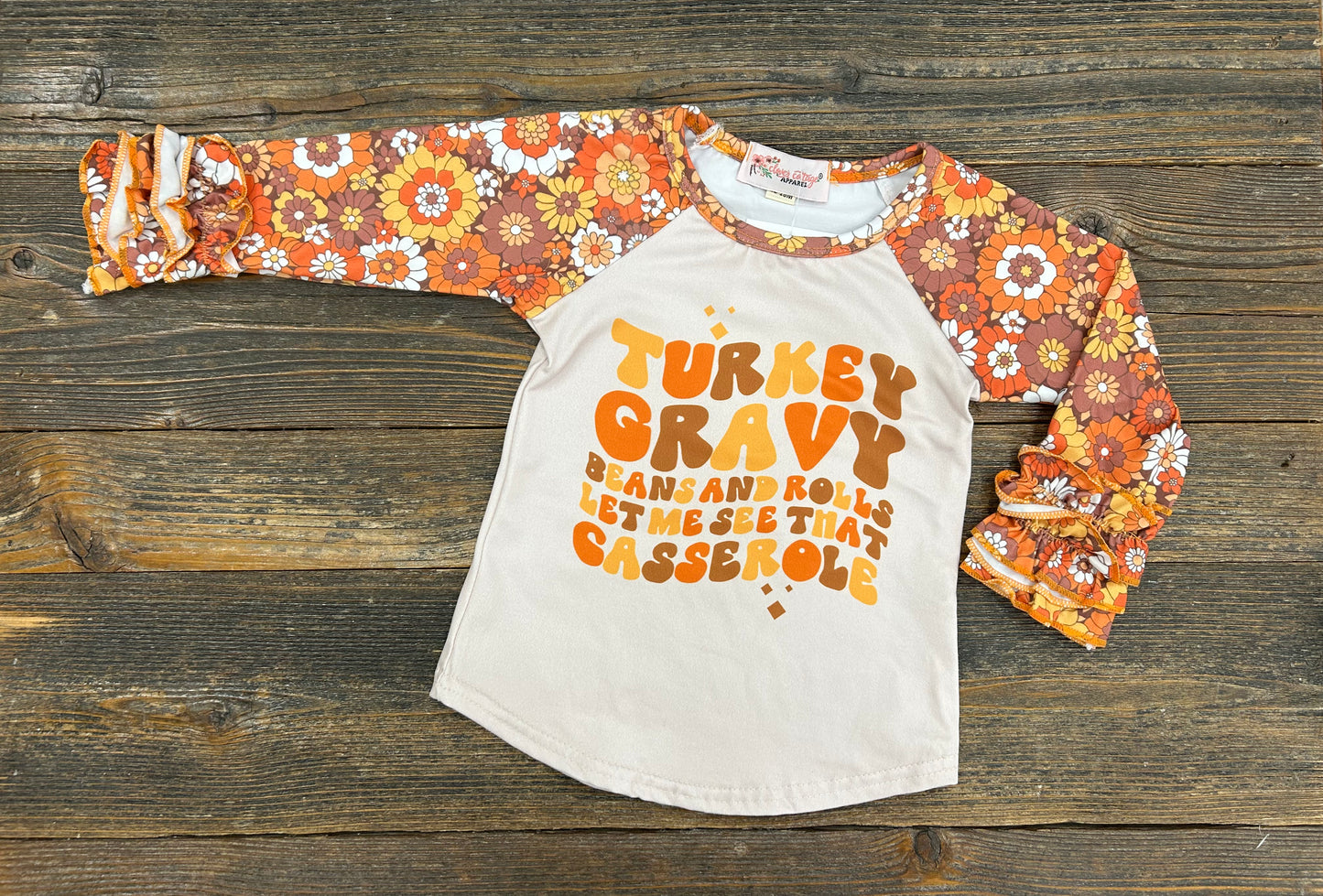 CC Let Me See That Casserole Ruffle Raglan