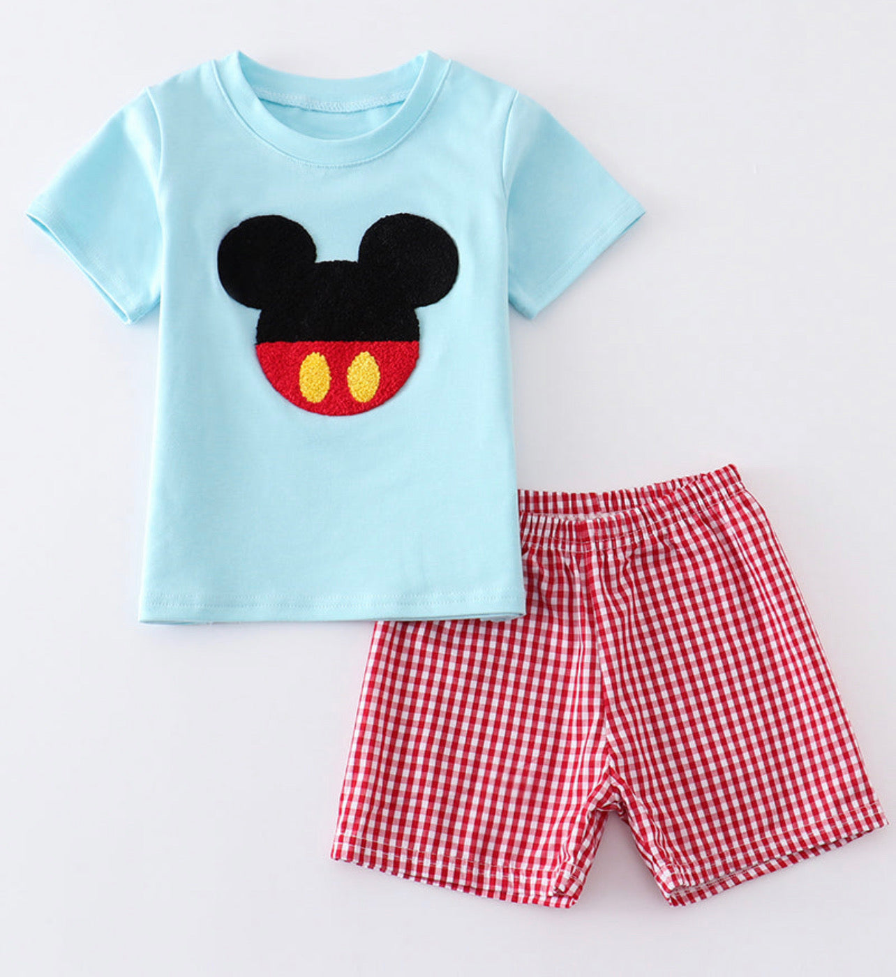 Blue Mouse Short Set