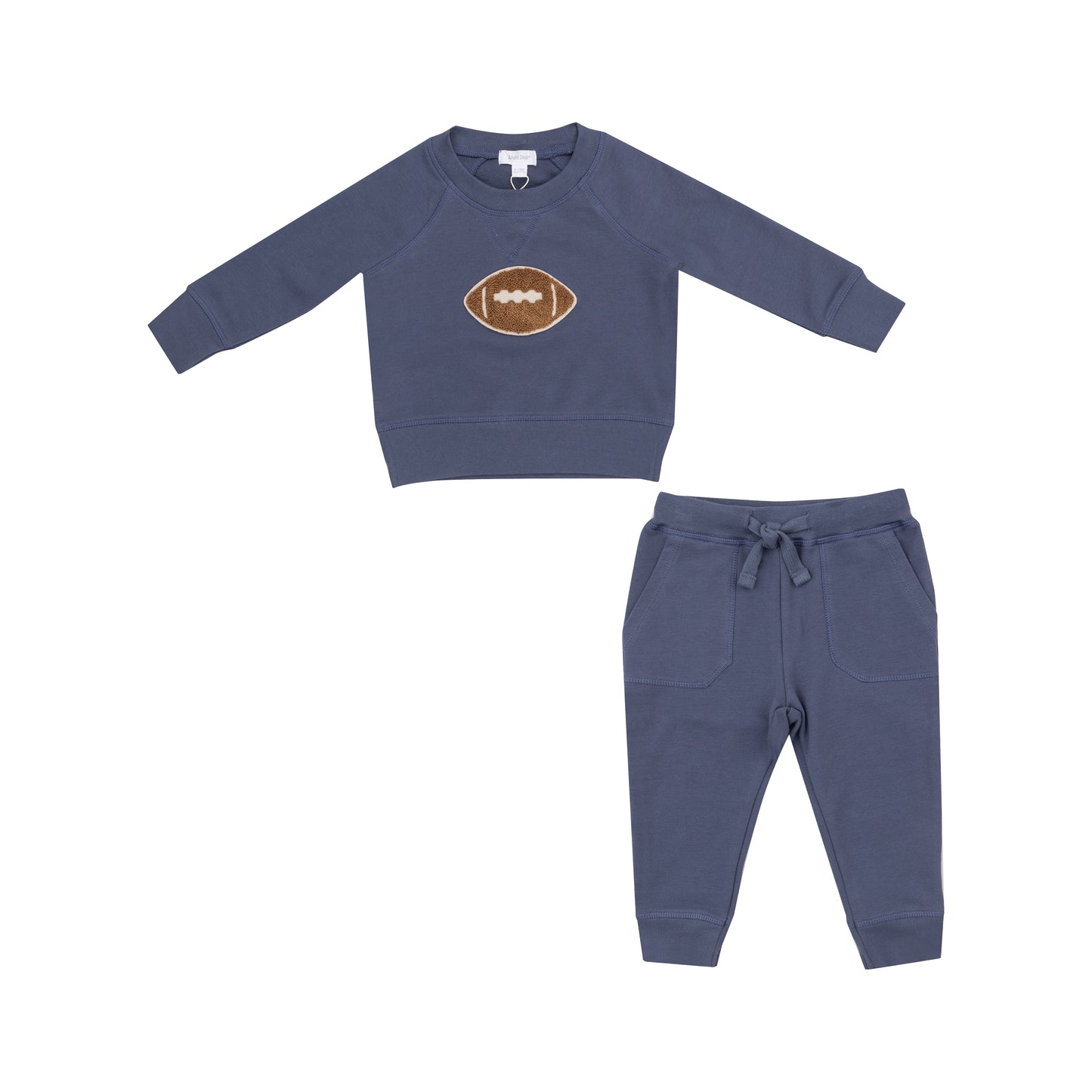 Angel Dear Footballs + French Terry Raglan Sweatshirt/Jogger Set