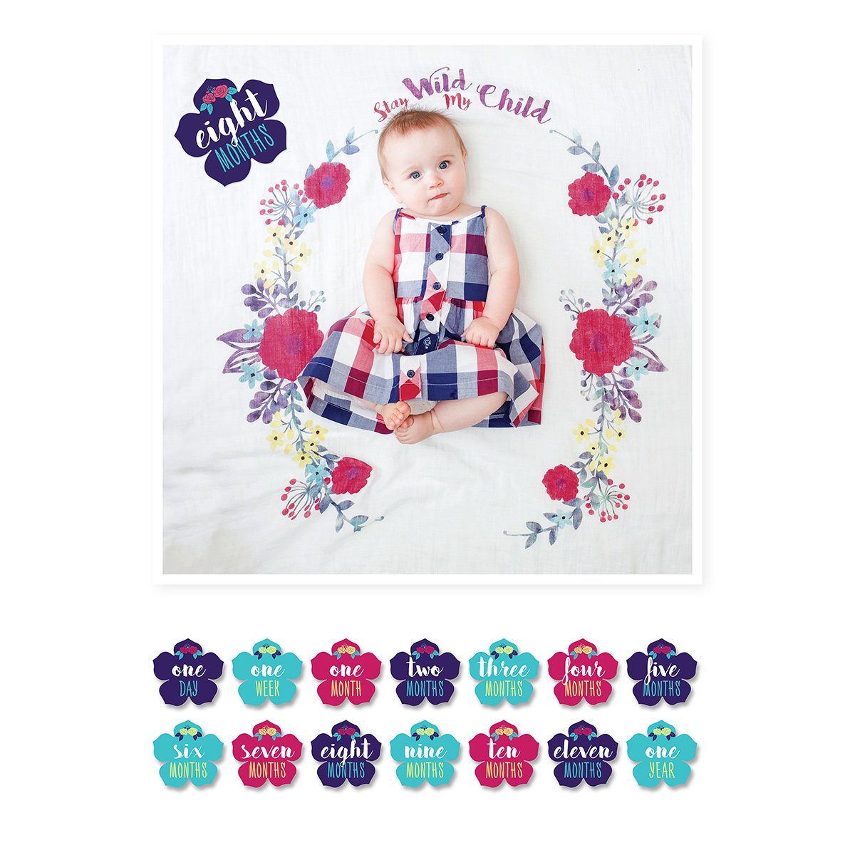 Stay Wild my Child Monthly Blanket