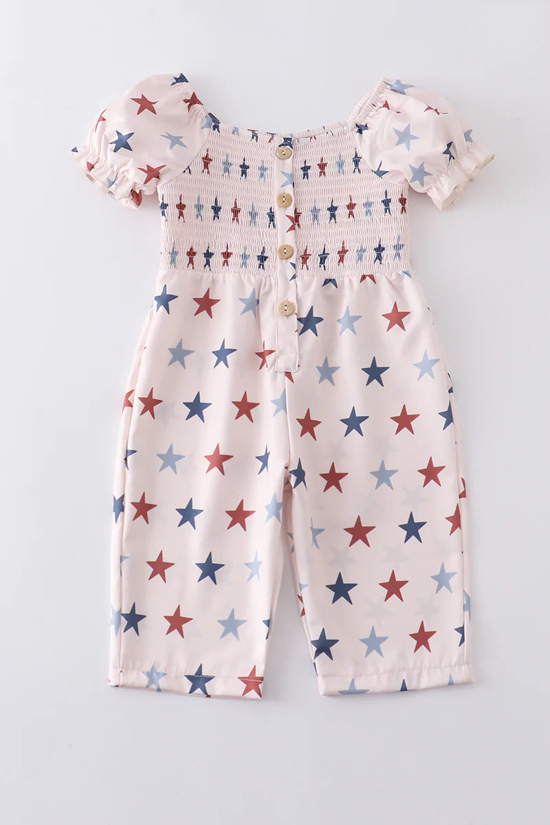 Star Smocked Jumpsuit