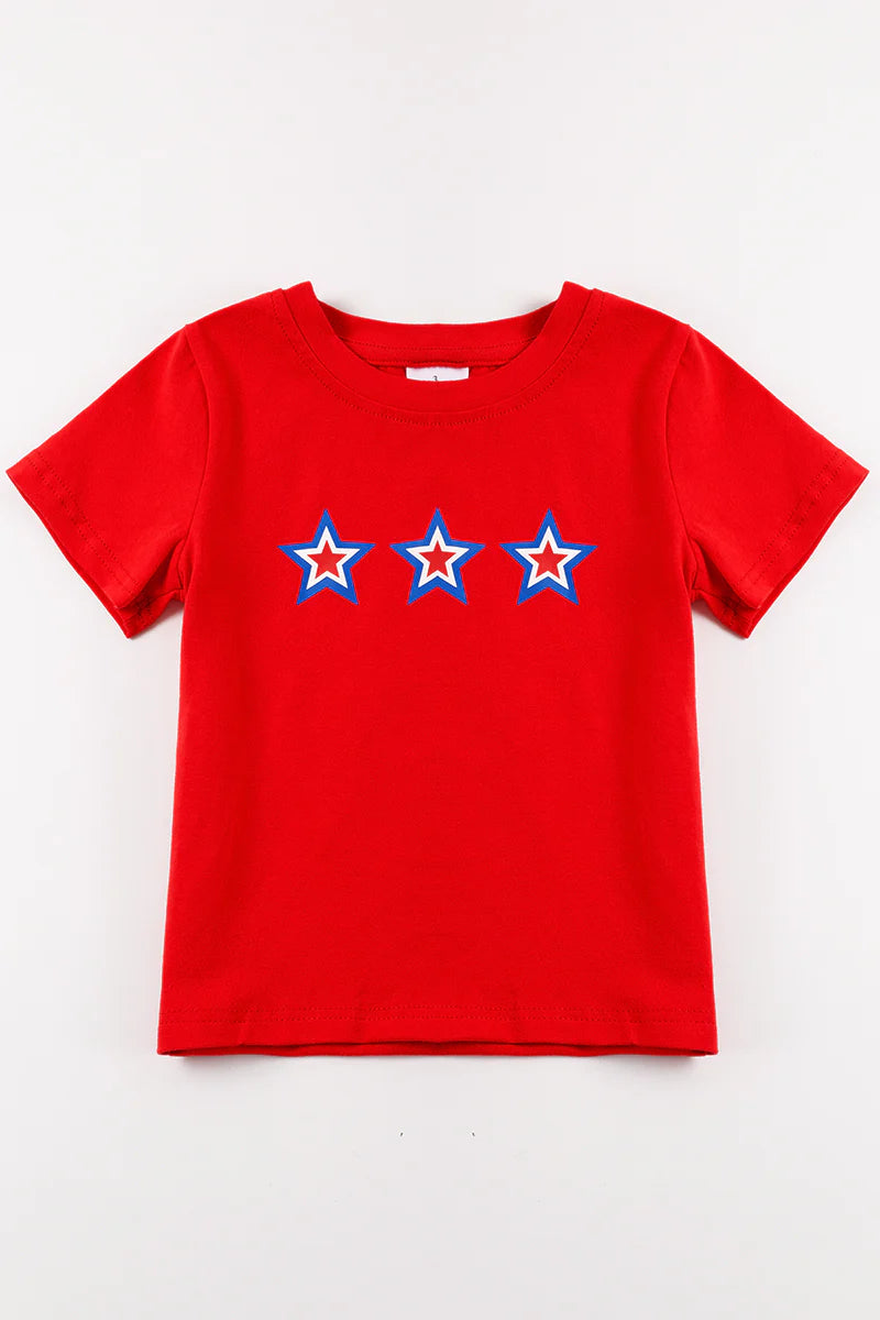 Red Star Applique Tee