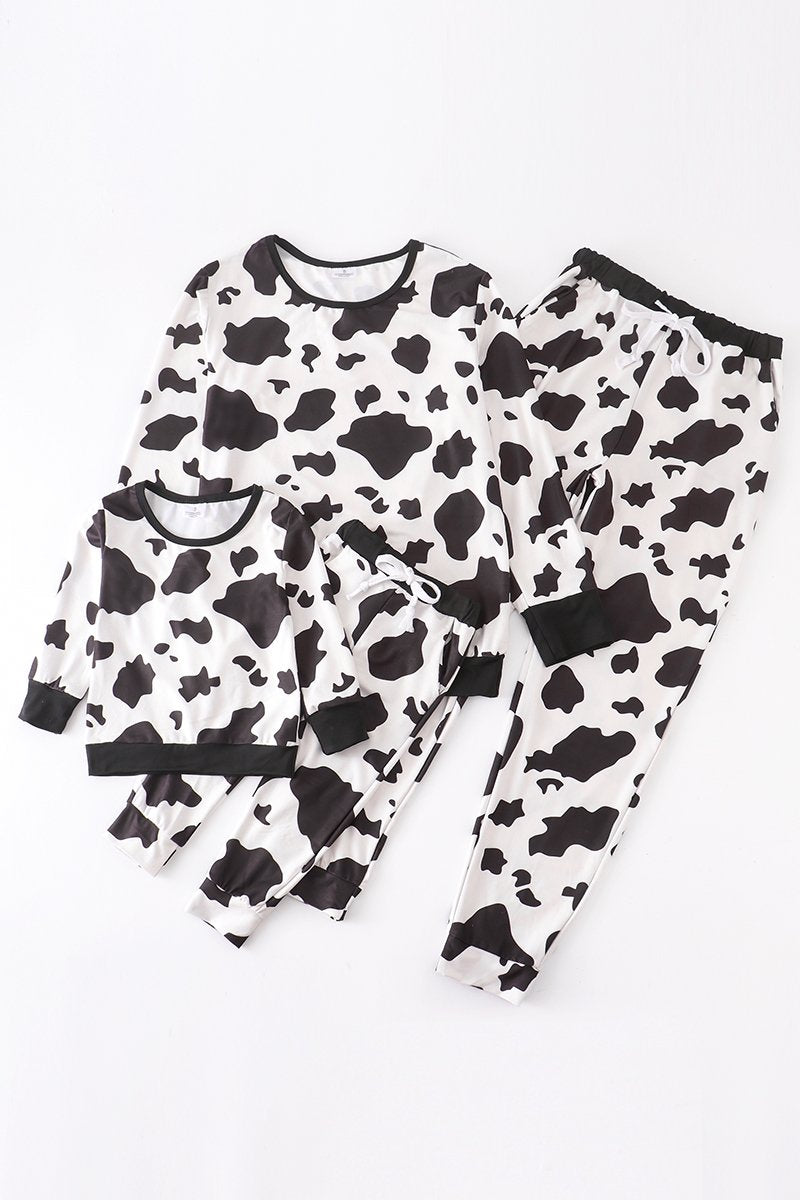 Mommy & Me Cow Lounge Set