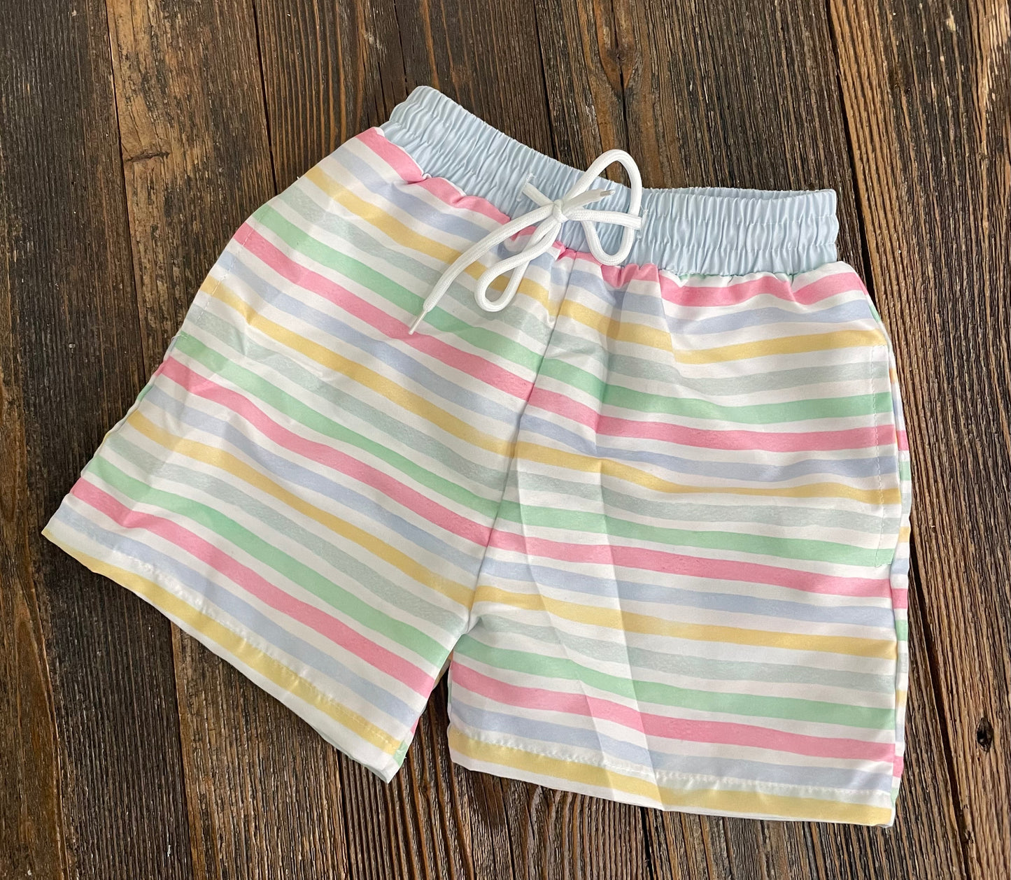 Pastel Striped Swimtrunk