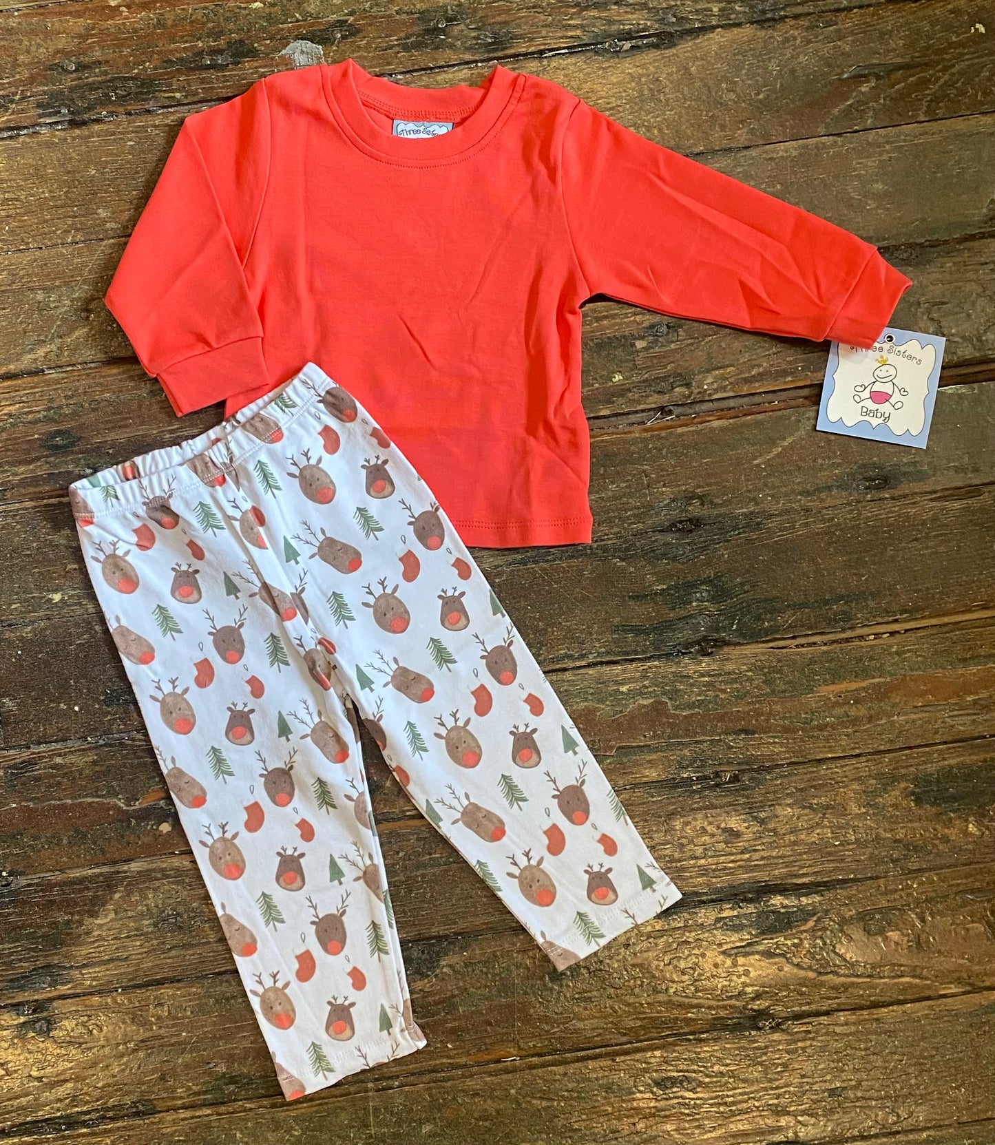 Three Sisters Reindeer Friends Boys Pant Set