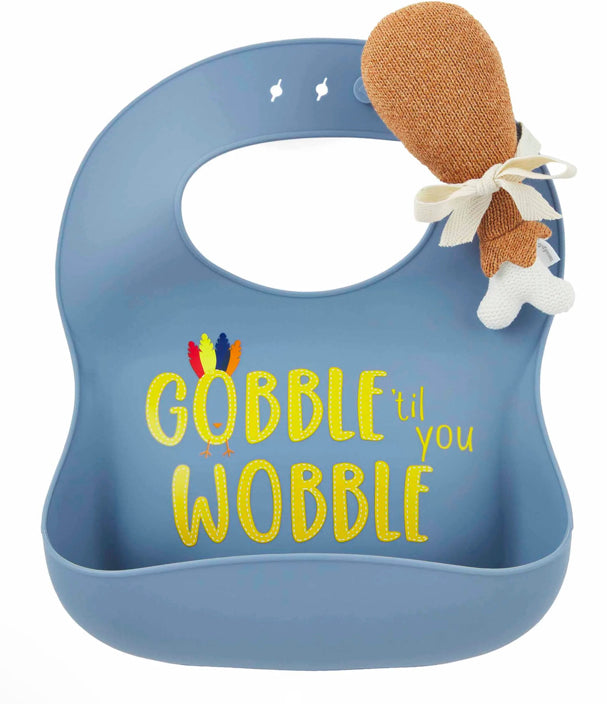 Mudpie Thanksgiving Bib & Rattle