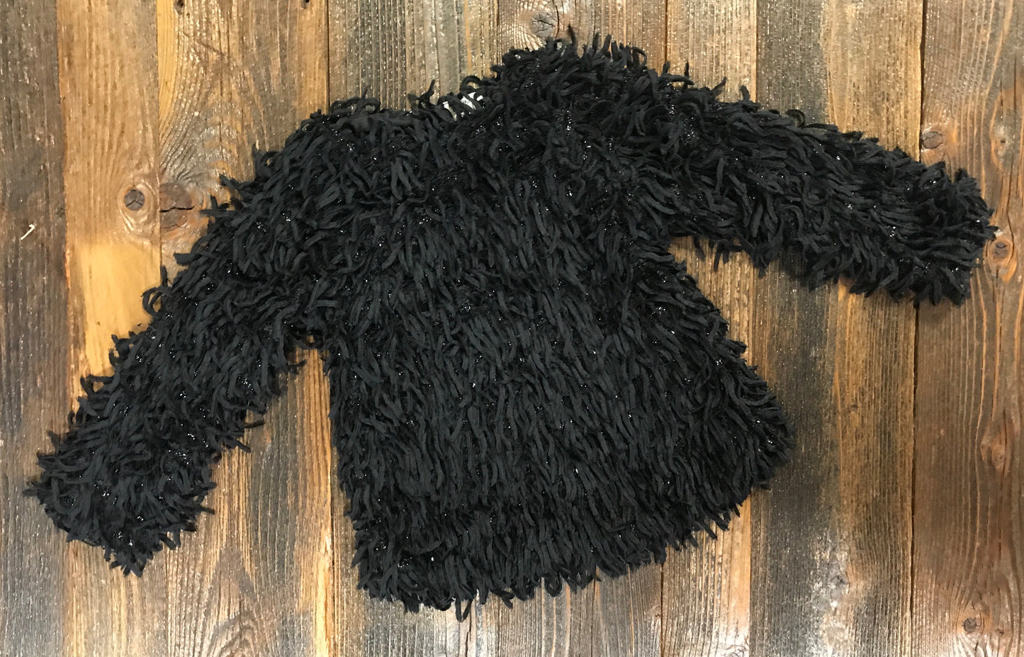 M.L.K. Black Shaggy Top