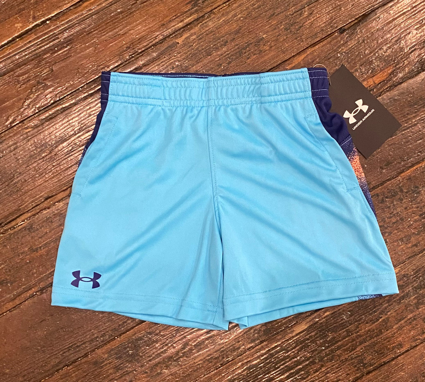 Under Armour Blue Surf & Orange Speckle Shorts
