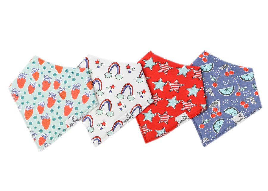 Copper Pearl Bandana Bib Sets