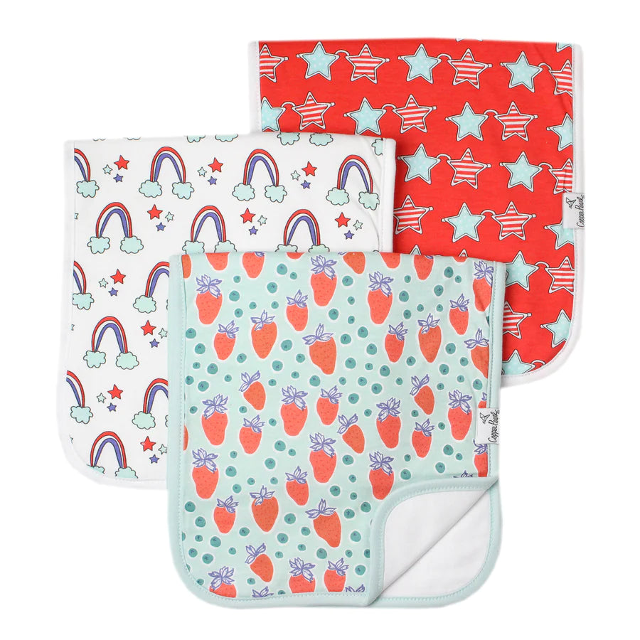 Copper Pearl Burp Cloths