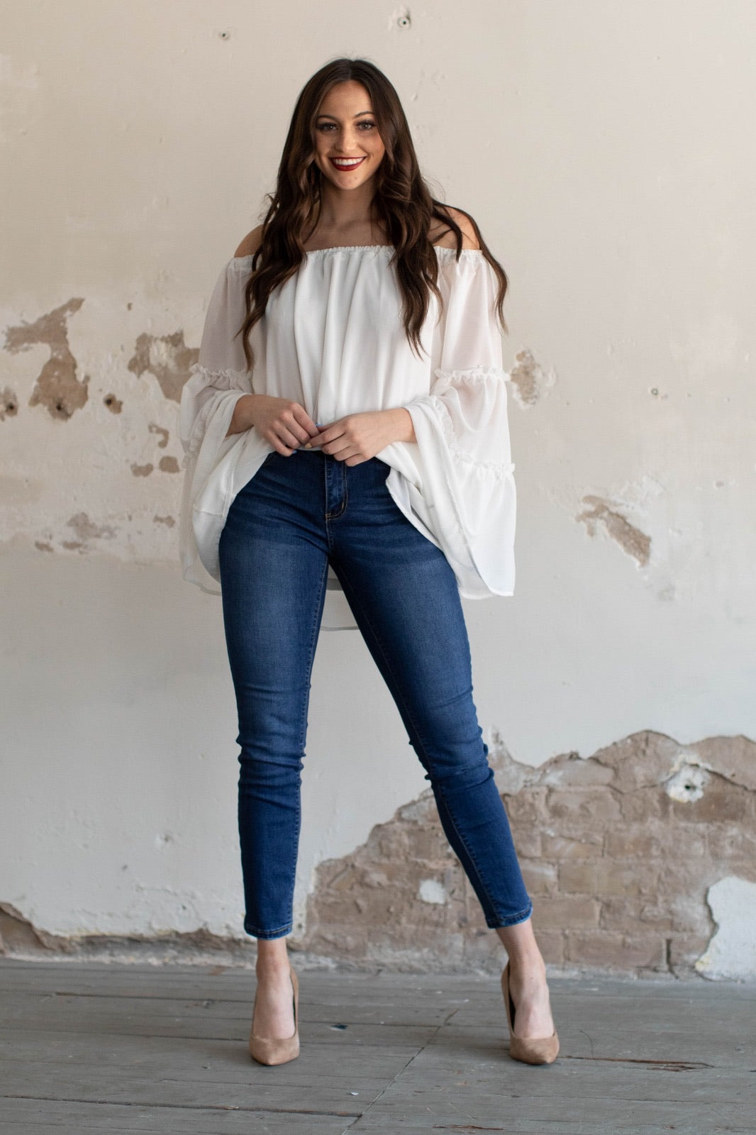 L&B mid Wash Skinny Ankle Jean JJE2-MW