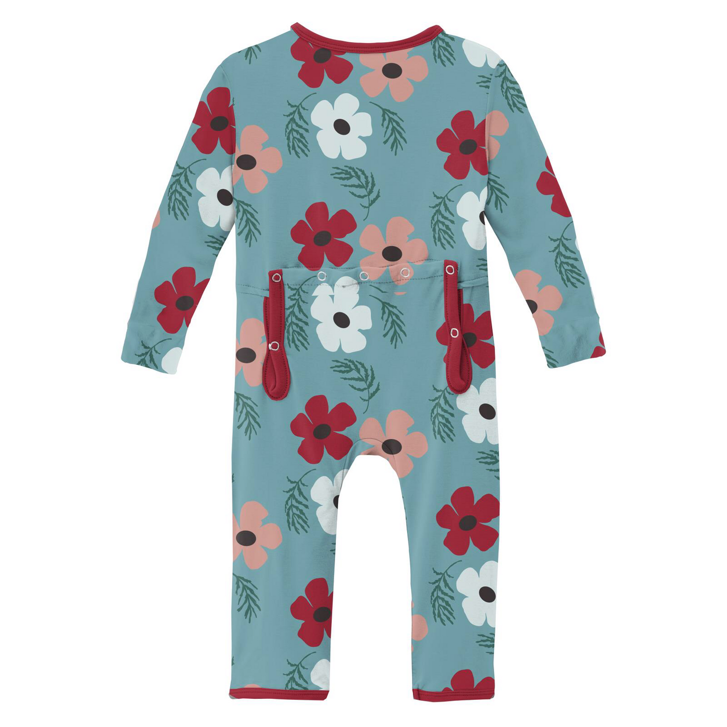 Kickee Pants Glacier Wildflowers Coverall with Zipper