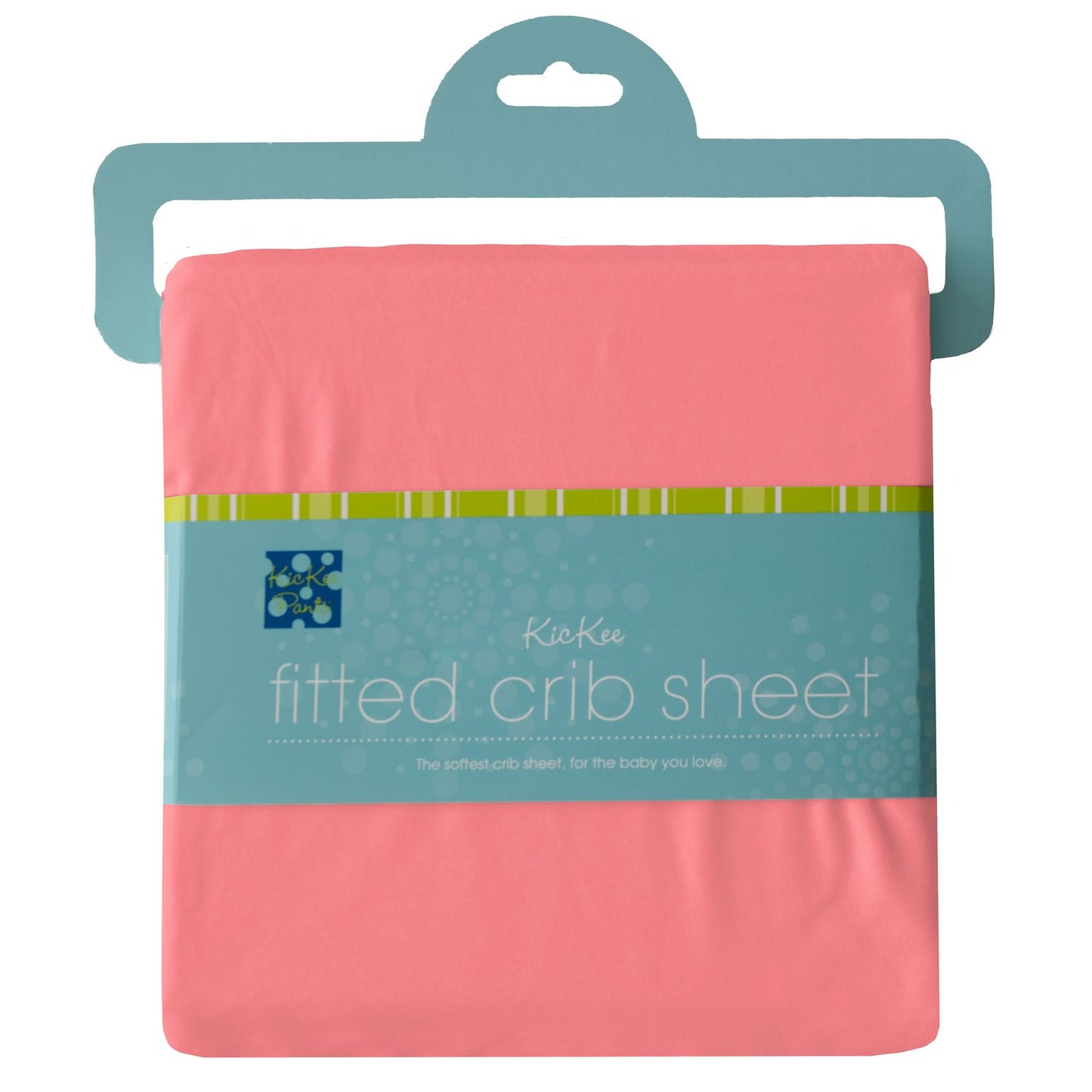 Kickee Pants Strawberry Solid Fitted Crib Sheet