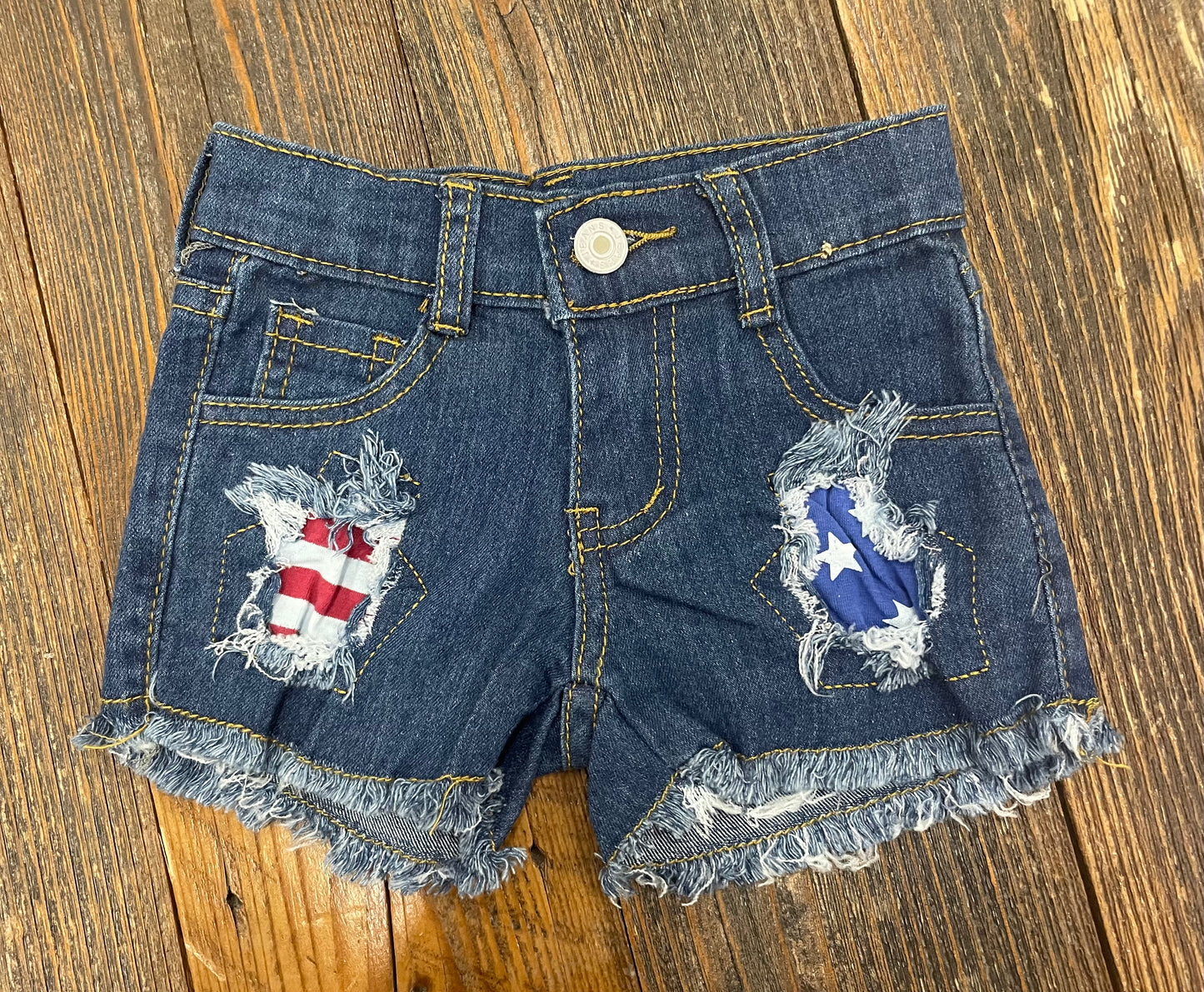 Stars + Stripes Denim Shorts