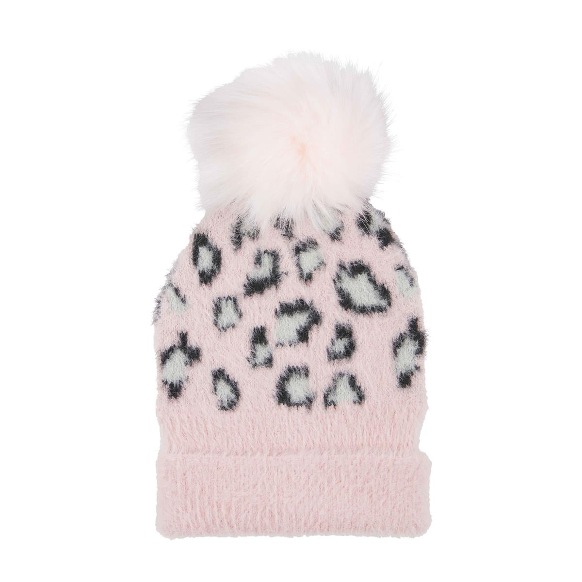 Mudpie Fuzzy Leopard Hats