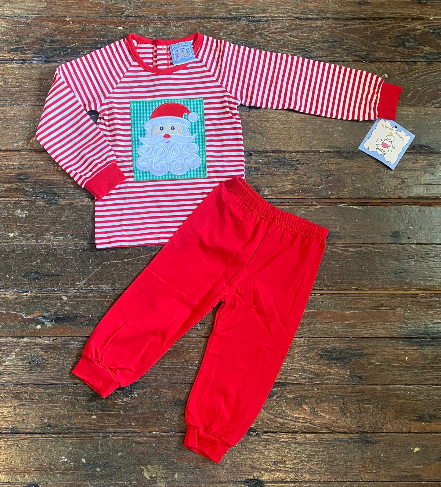 Three Sisters Santa Appliqué 2pc Set