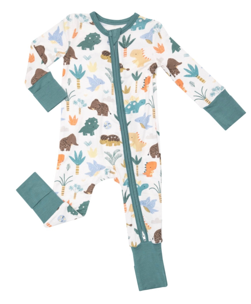 Angel Dear Cute Dino 2-Way Zipper Romper