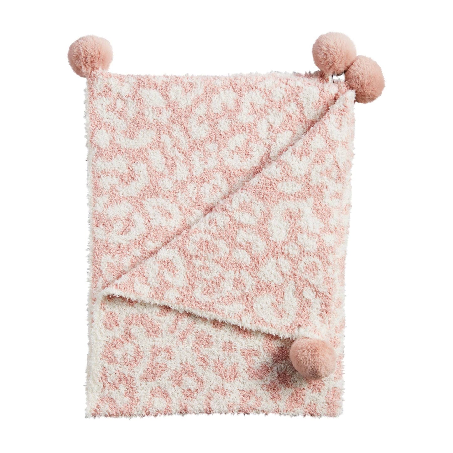 Mudpie Chenille Leopard Blanket