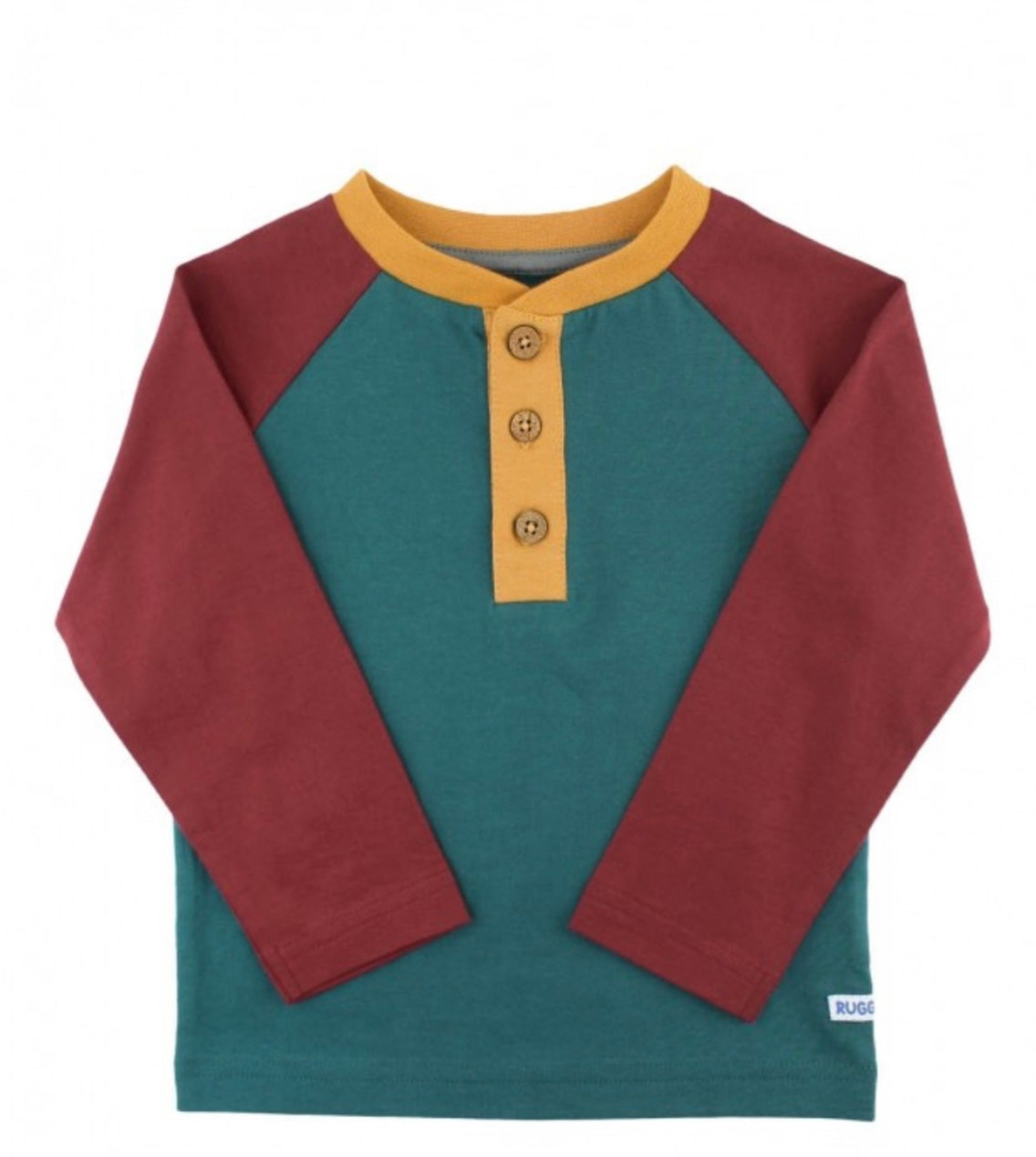 RuggedButts Rosewood +Twilight Raglan Henley