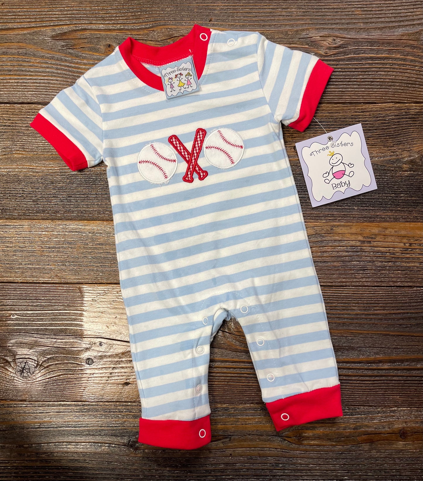 Three Sisters Baseball/Bat Romper