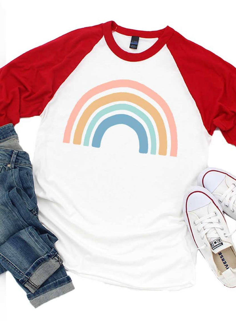 Pastel Rainbow Raglan