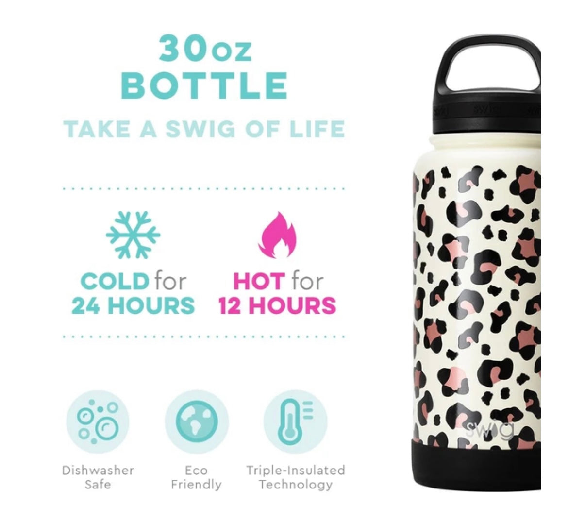 Swig Luxy Leopard 30 oz Bottle