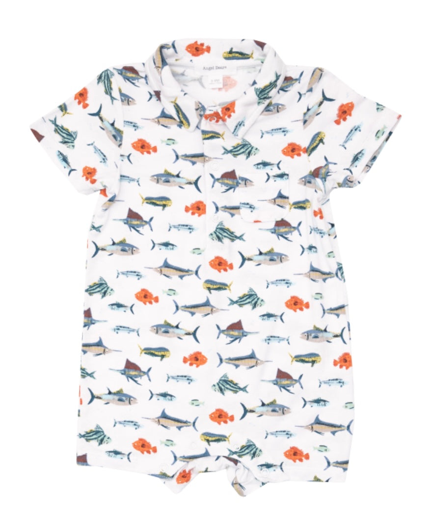 Angel Dear Tropical Ocean Fish Polo Shortie