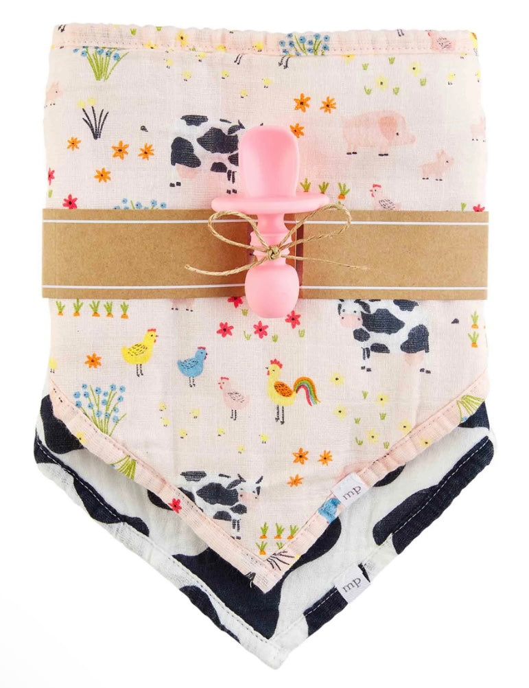 Mudpie Bib Spoon Set