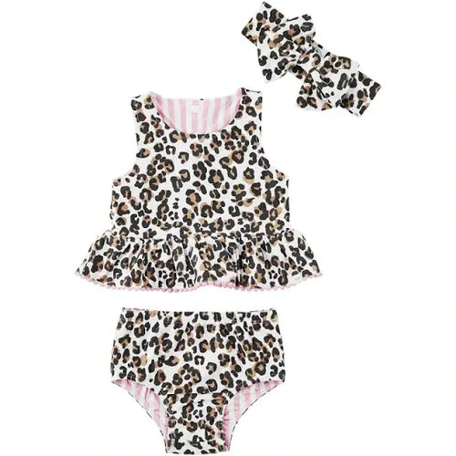 Mudpie Leopard Reversible Swimsuit