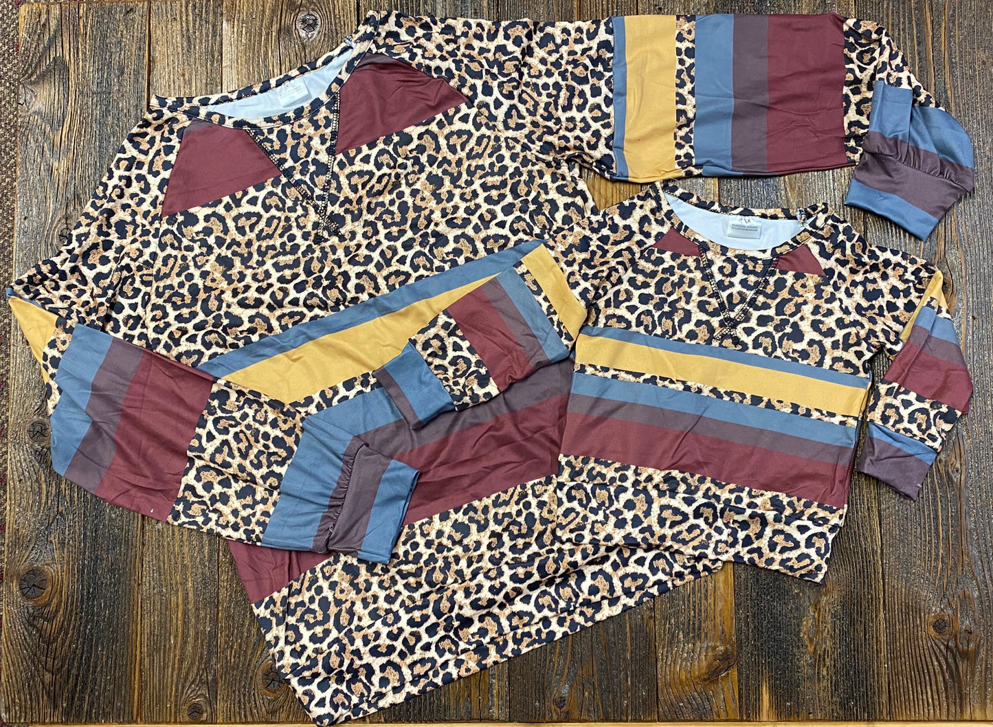 Striped/Leopard Mommy & Me Shirts