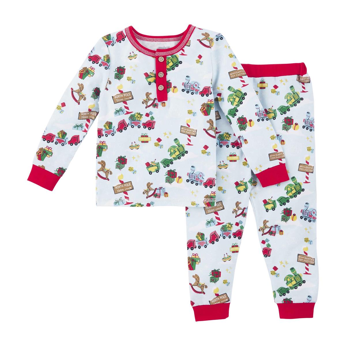 Mudpie Toyland Blue Pajama Set