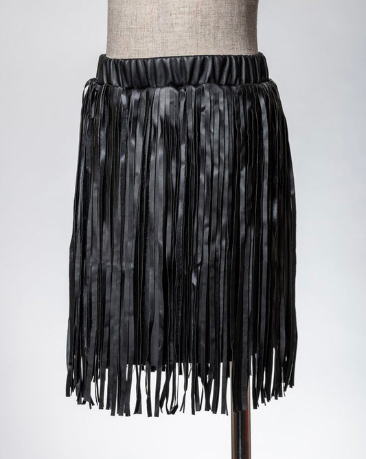 MLKids Leather Fringe Skirt