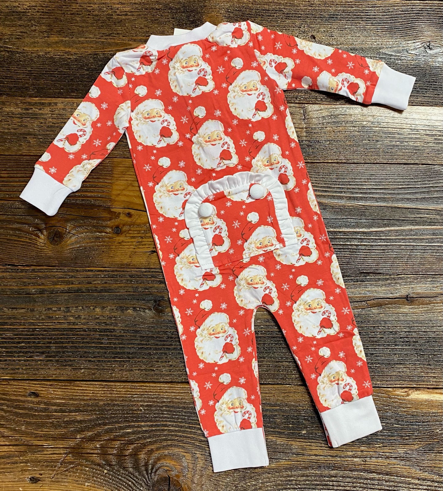 Three Sisters Santa Girls Knit Romper